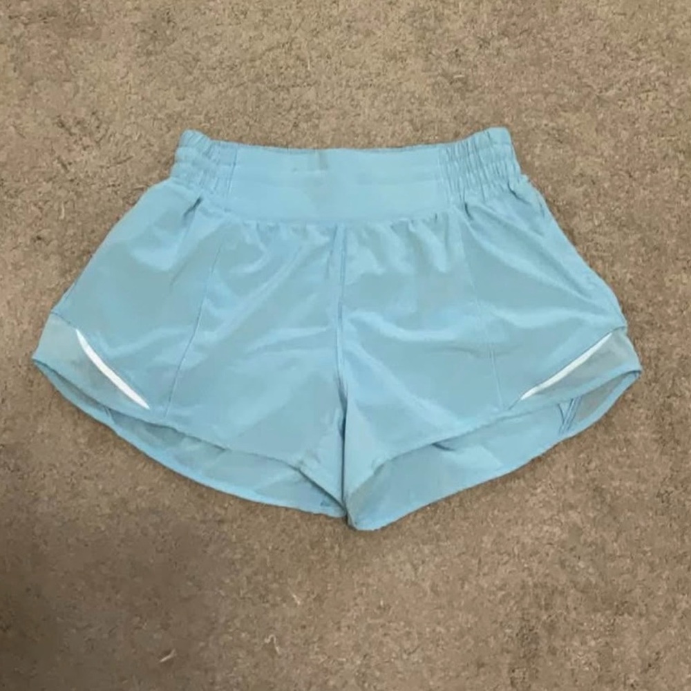 Light Blue Lululemon Women's Athletic Shorts